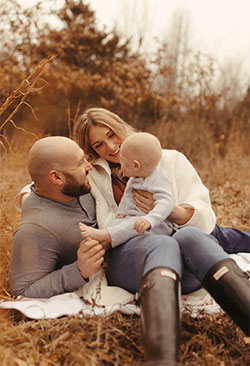 Doctor with family